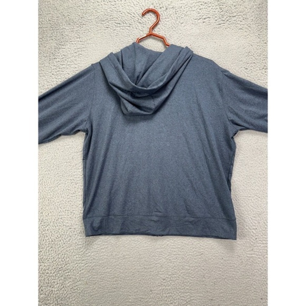 Peloton Sweater Adult Medium Blue Full Zip Hoodie Sweatshirt Drawstring Womens - Picture 2 of 10